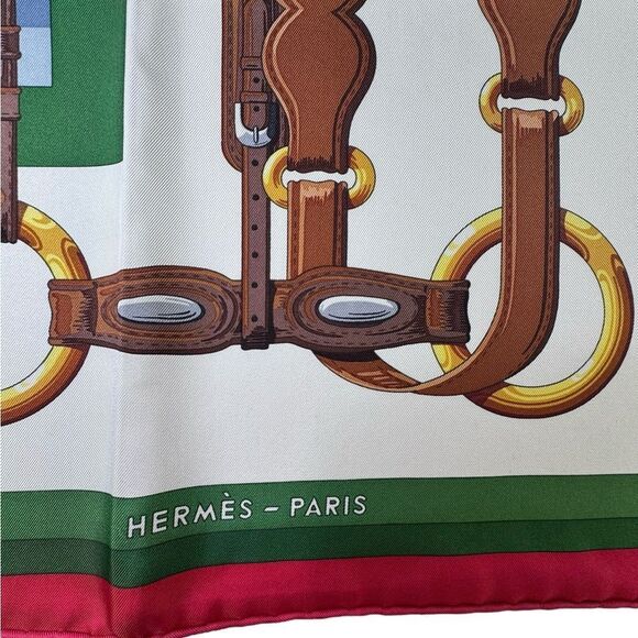NWT Hermes Coaching Forever Scarf - Picture 3 of 5